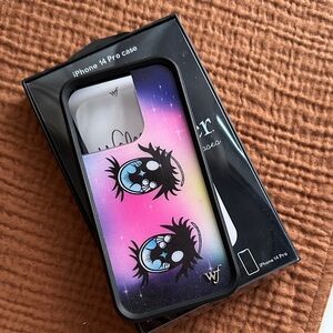 Wildflower Anime eyes iphone 14 pro phone case